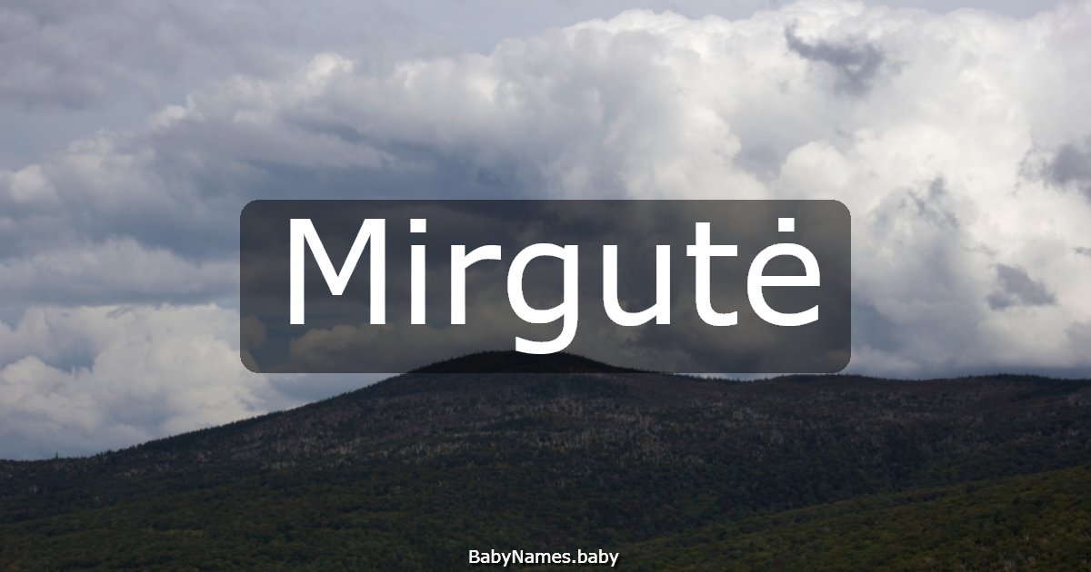 Mirgutė