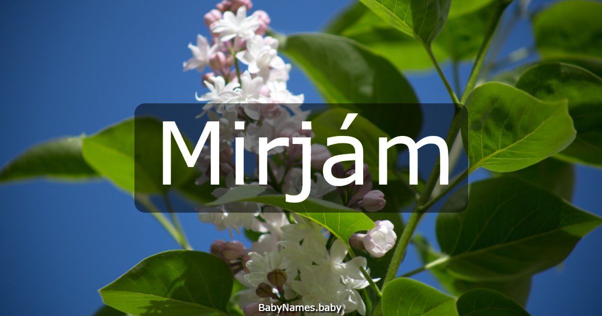 Mirjám