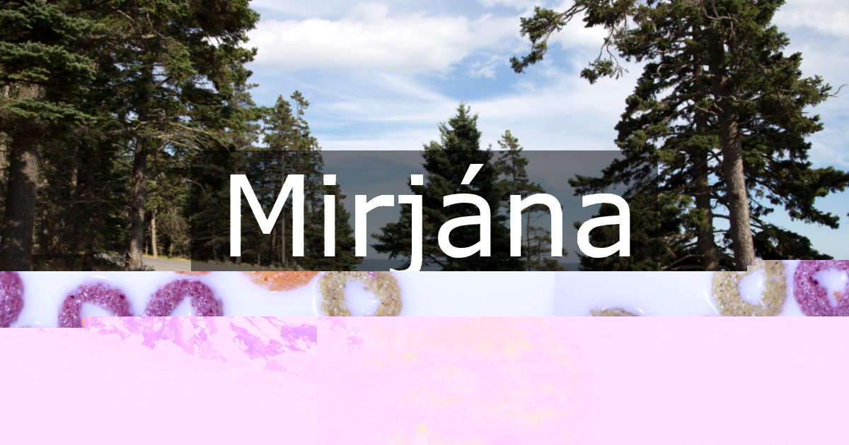Mirjána