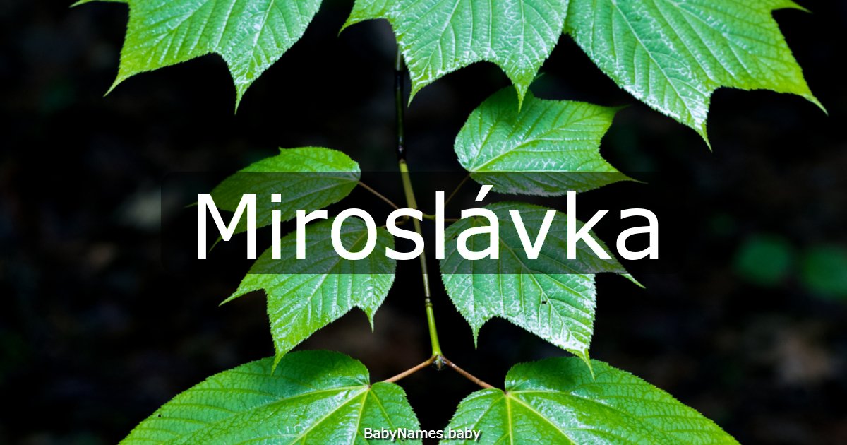 Miroslávka