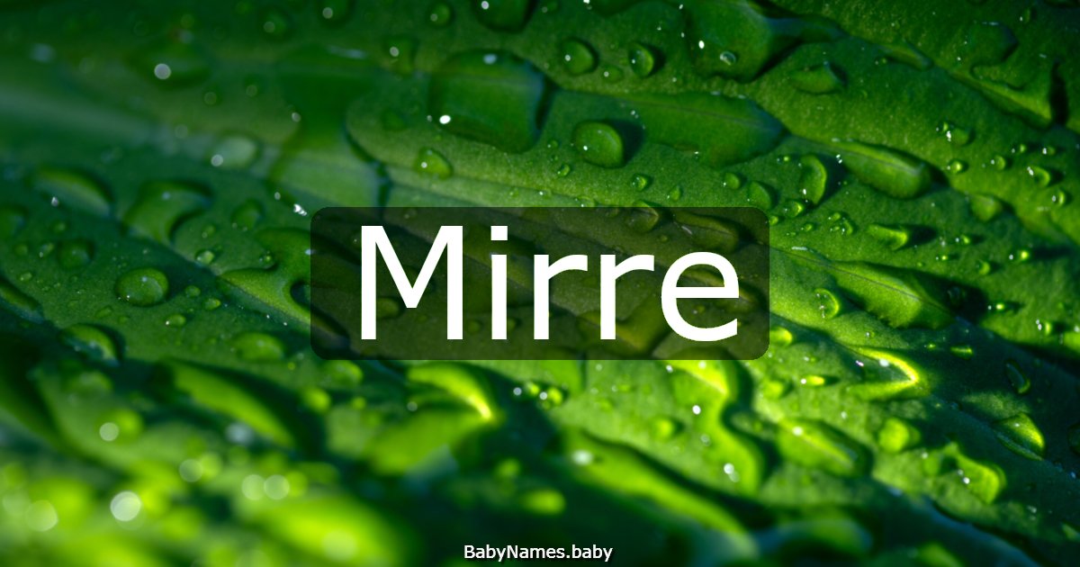 Mirre