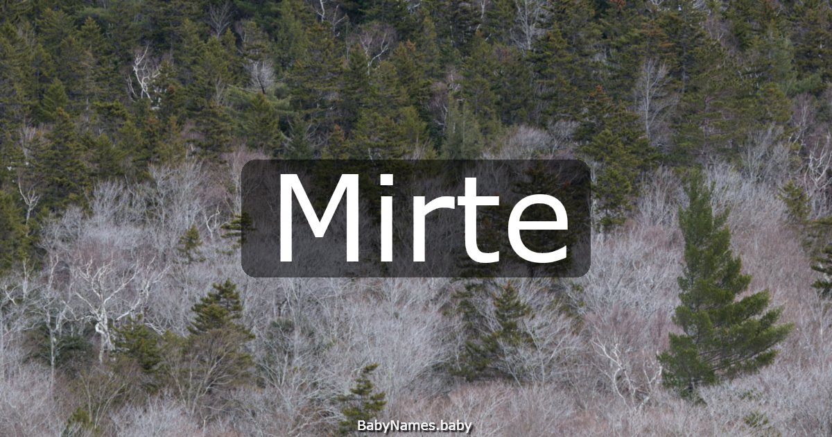 Mirte