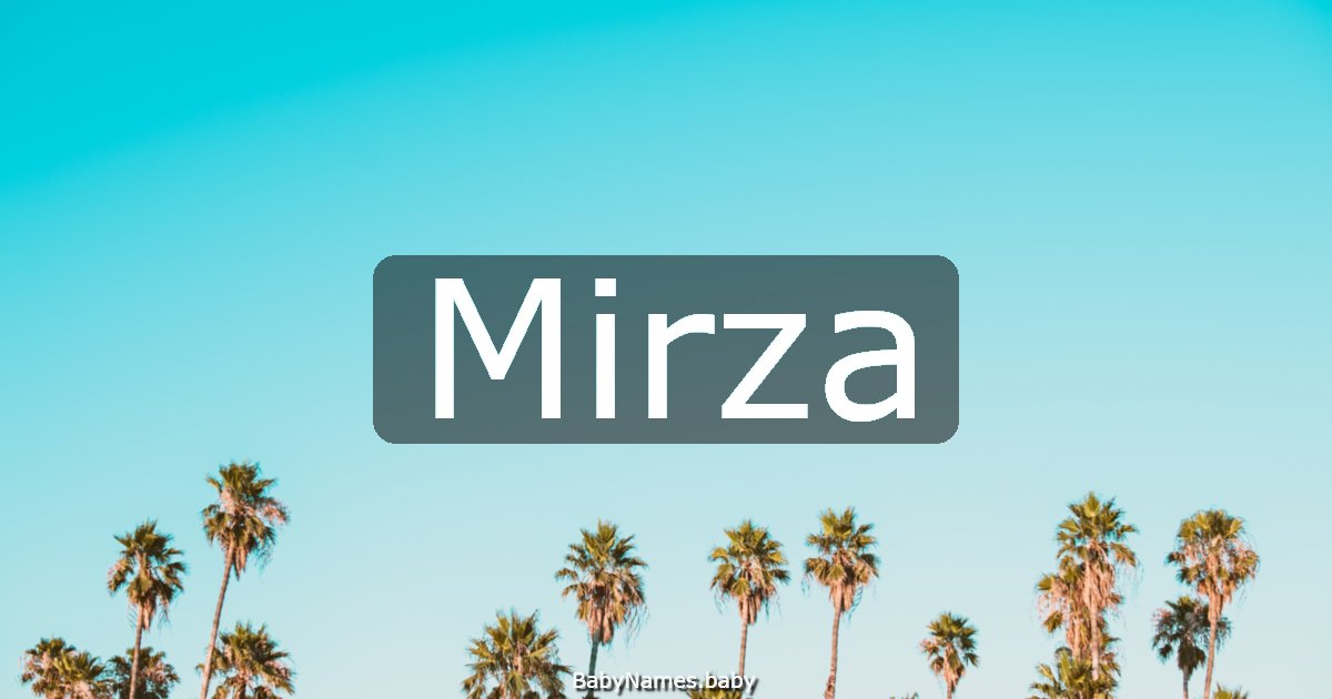 Mirza