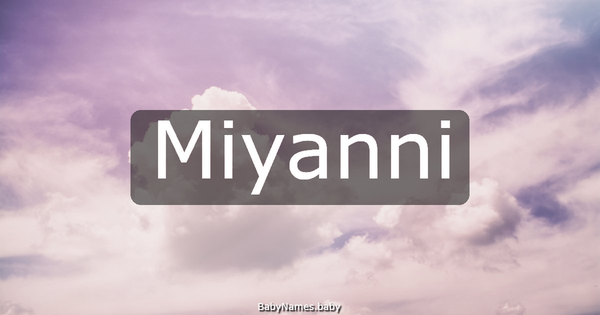 Miyanni