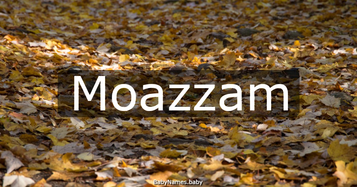 Moazzam
