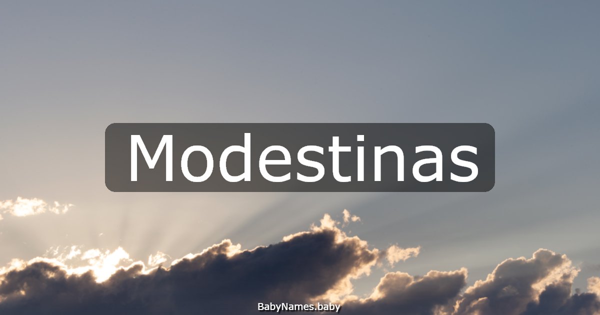 Modestinas