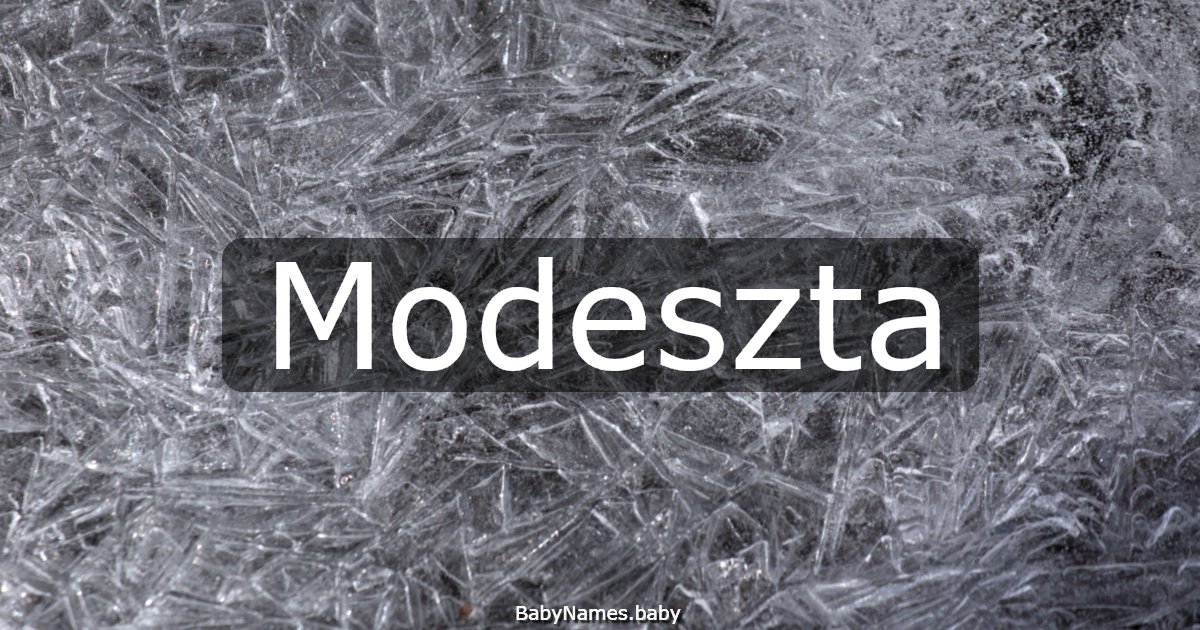 Modeszta
