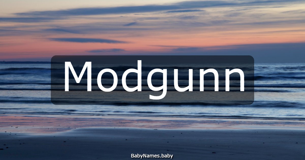 Modgunn