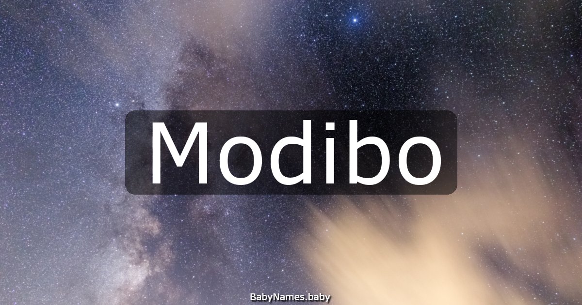 Modibo