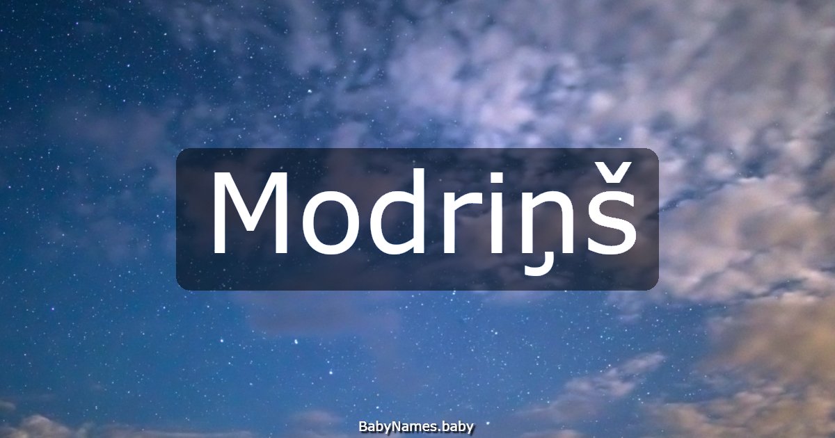 Modriņš
