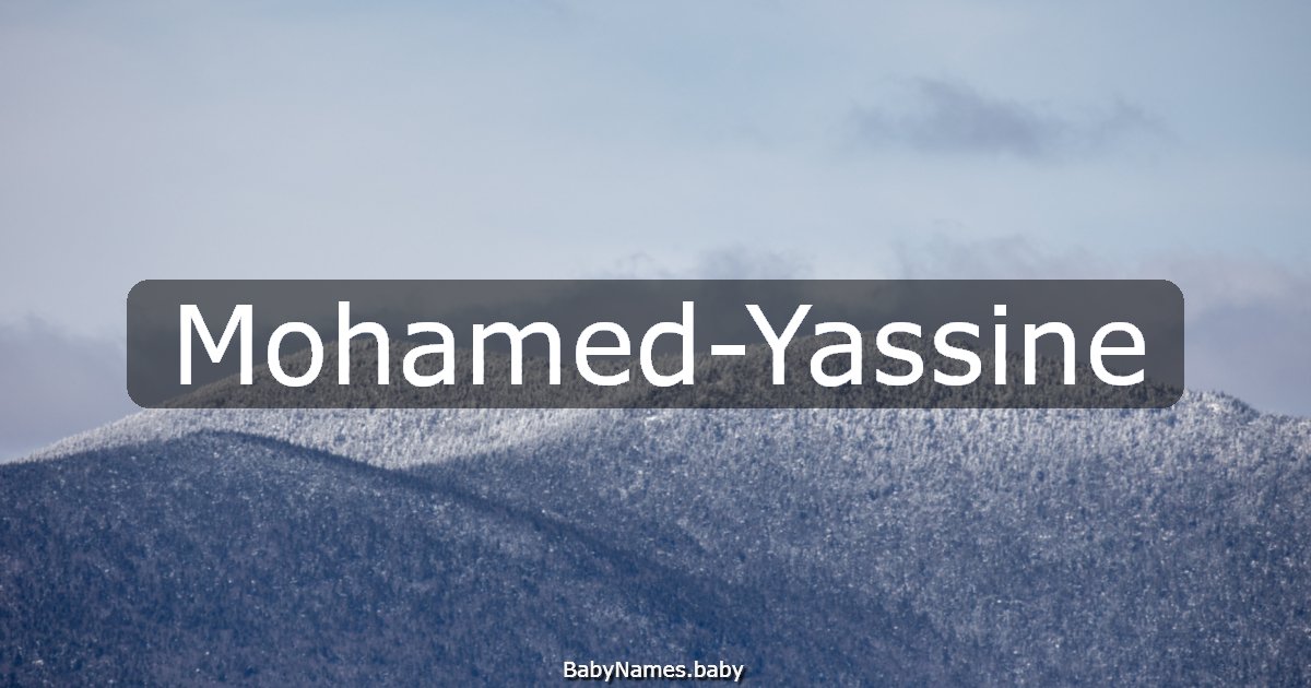 Mohamed-Yassine