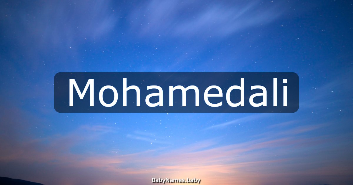 Mohamedali