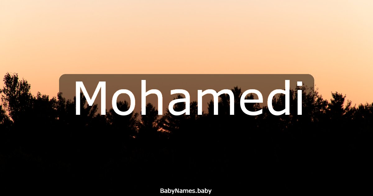 Mohamedi