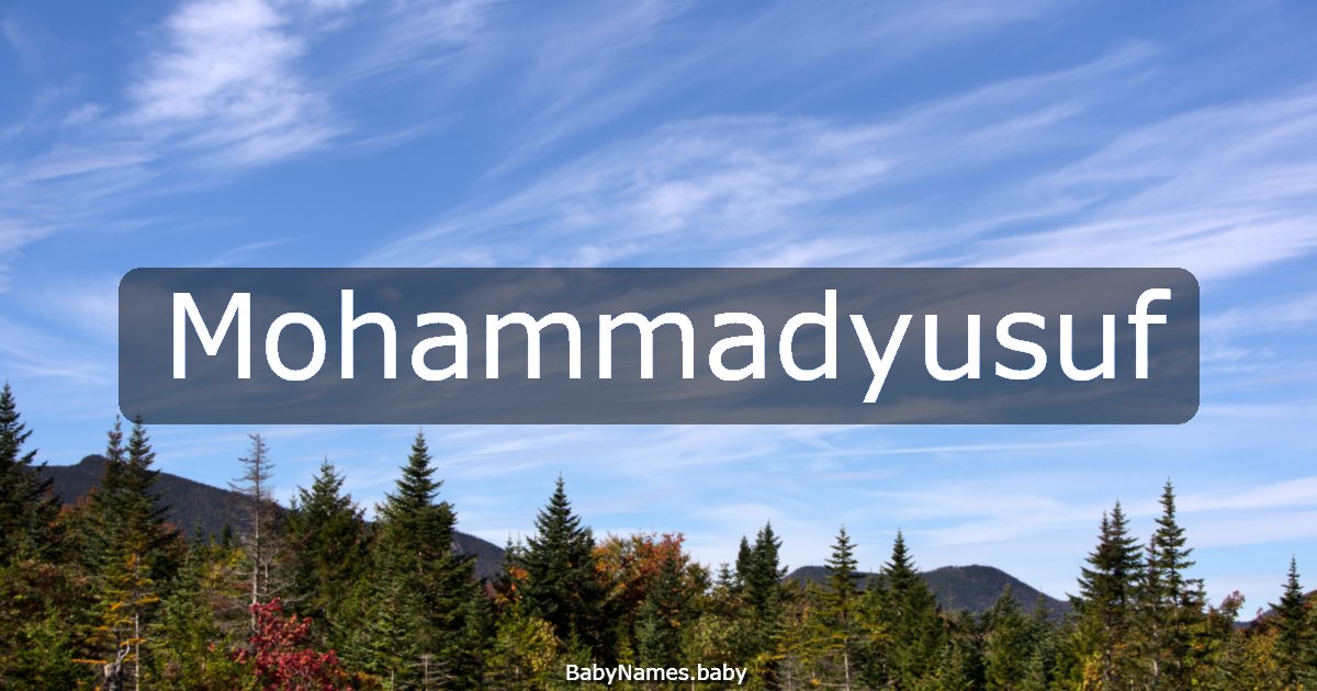 Mohammadyusuf