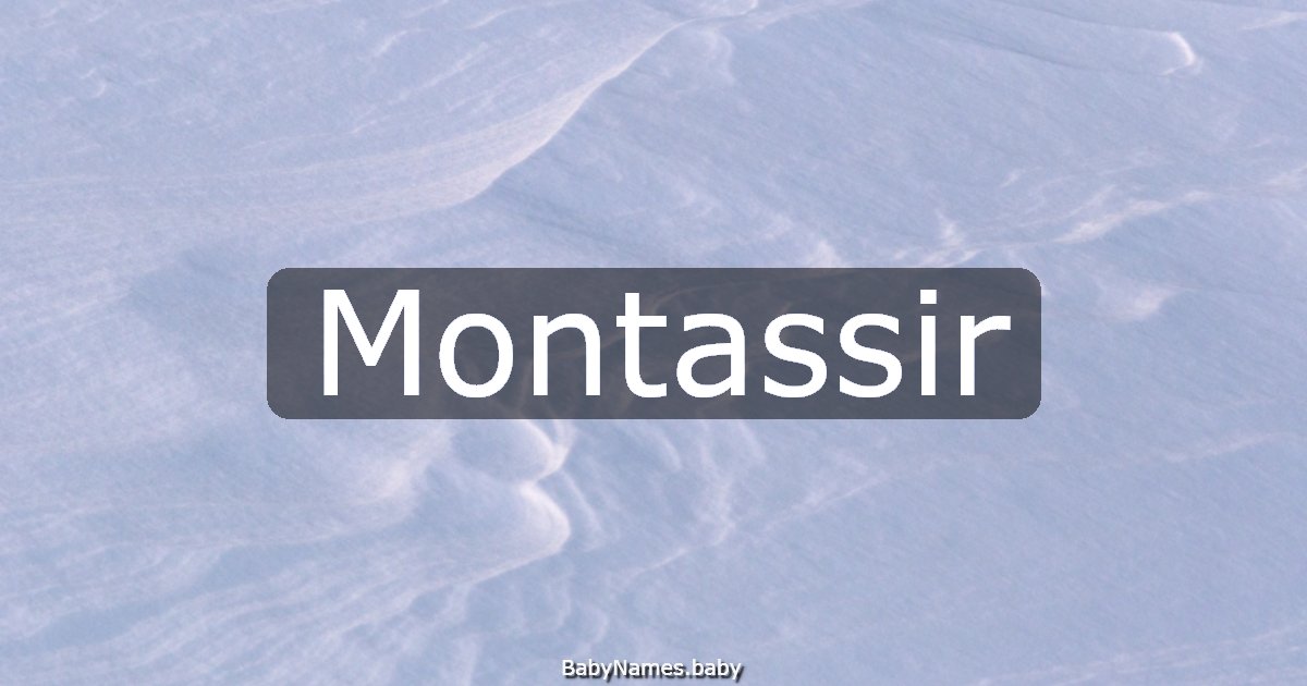 Montassir