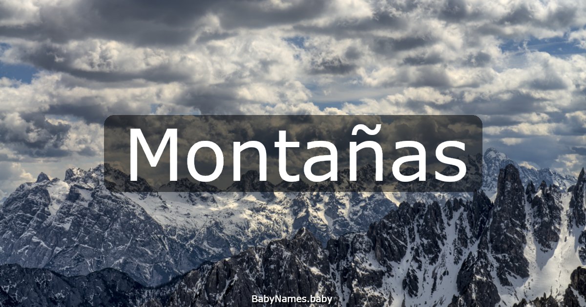Montañas