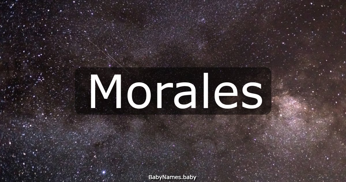 Morales