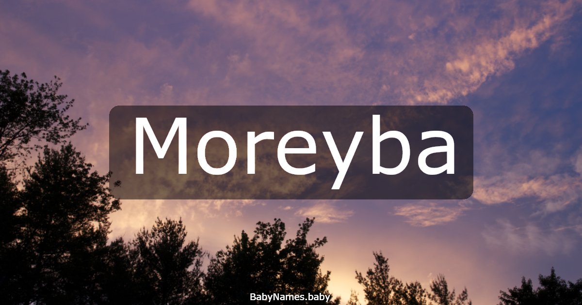 Moreyba