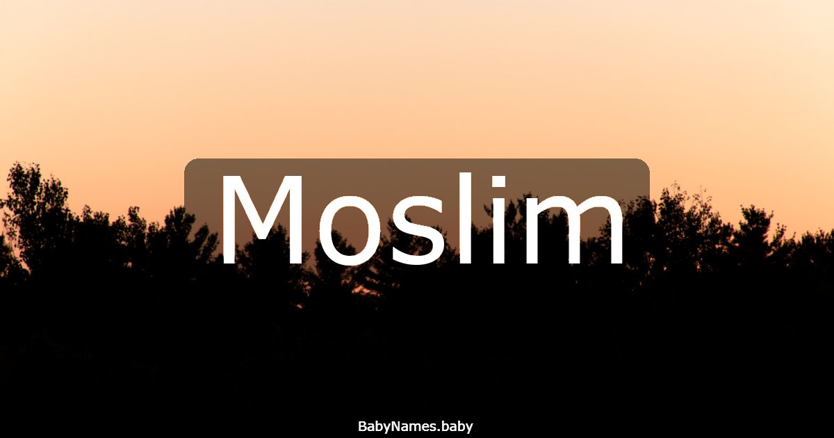 Moslim