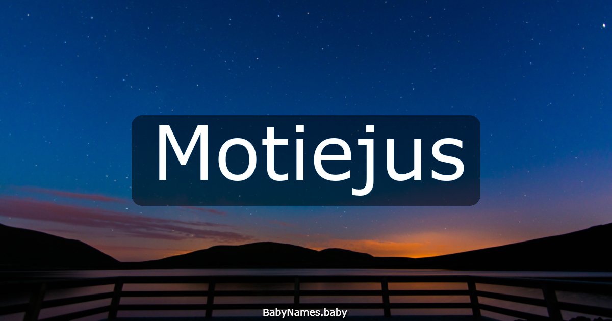 Motiejus