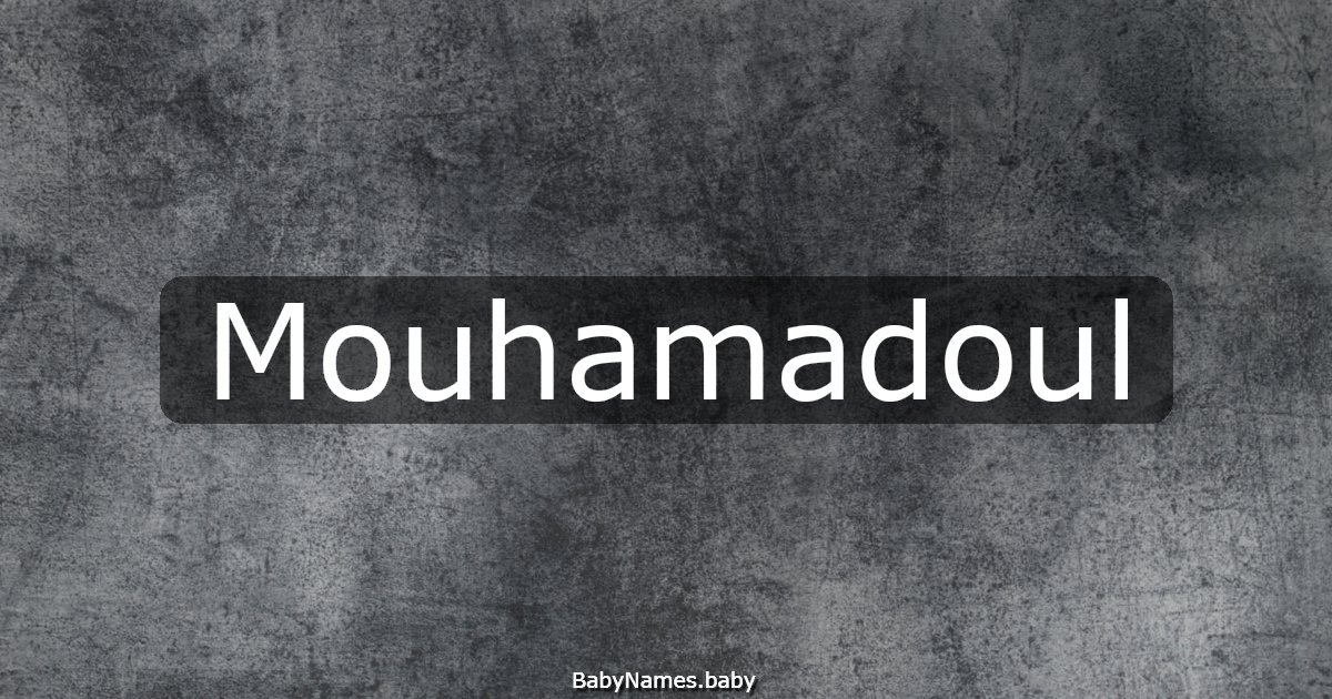 Mouhamadoul