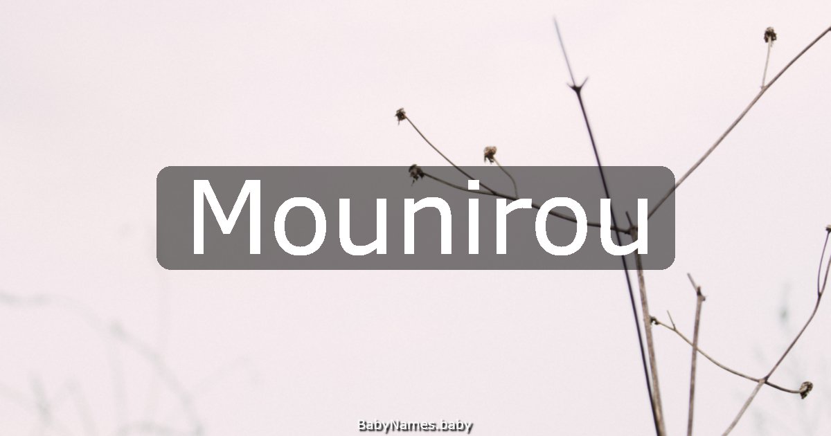 Mounirou
