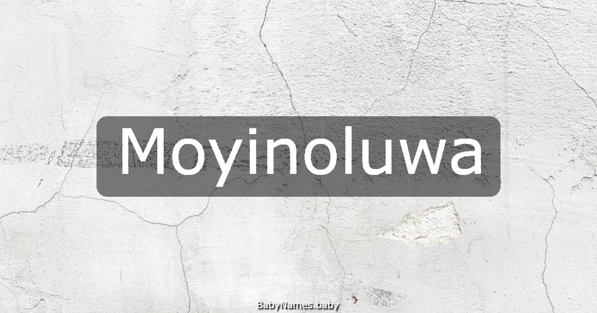 Moyinoluwa