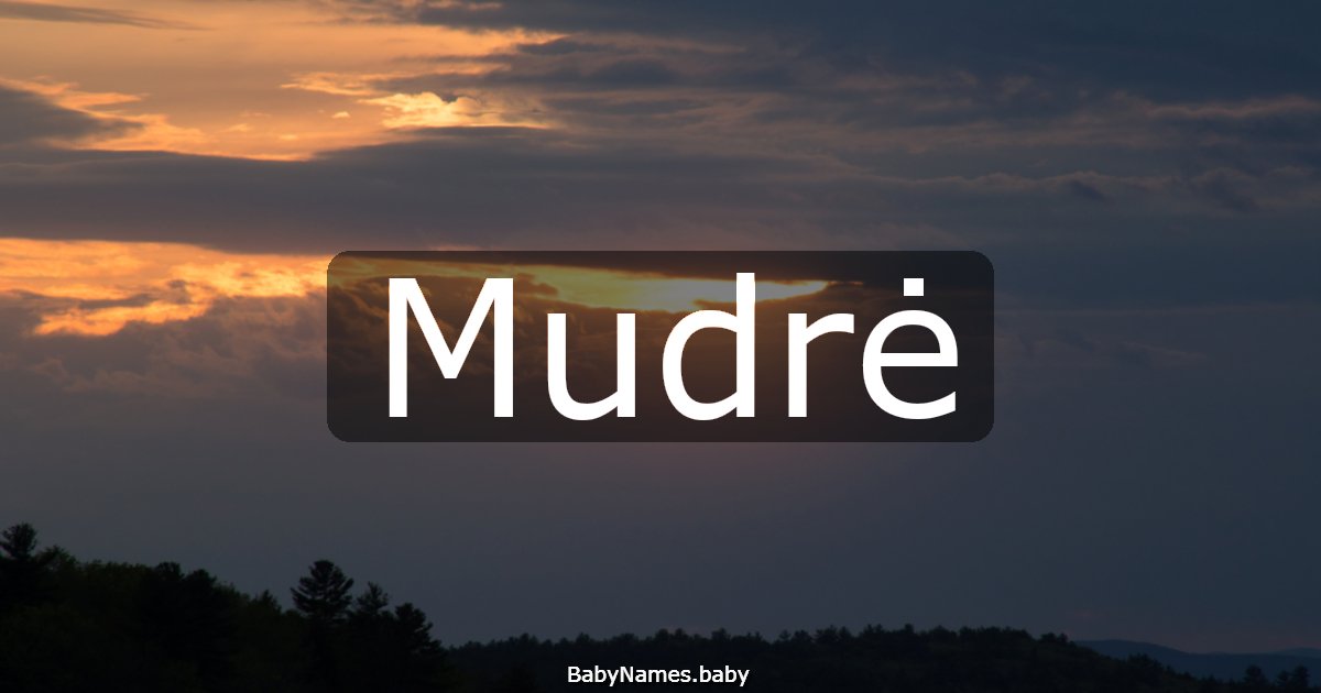 Mudrė