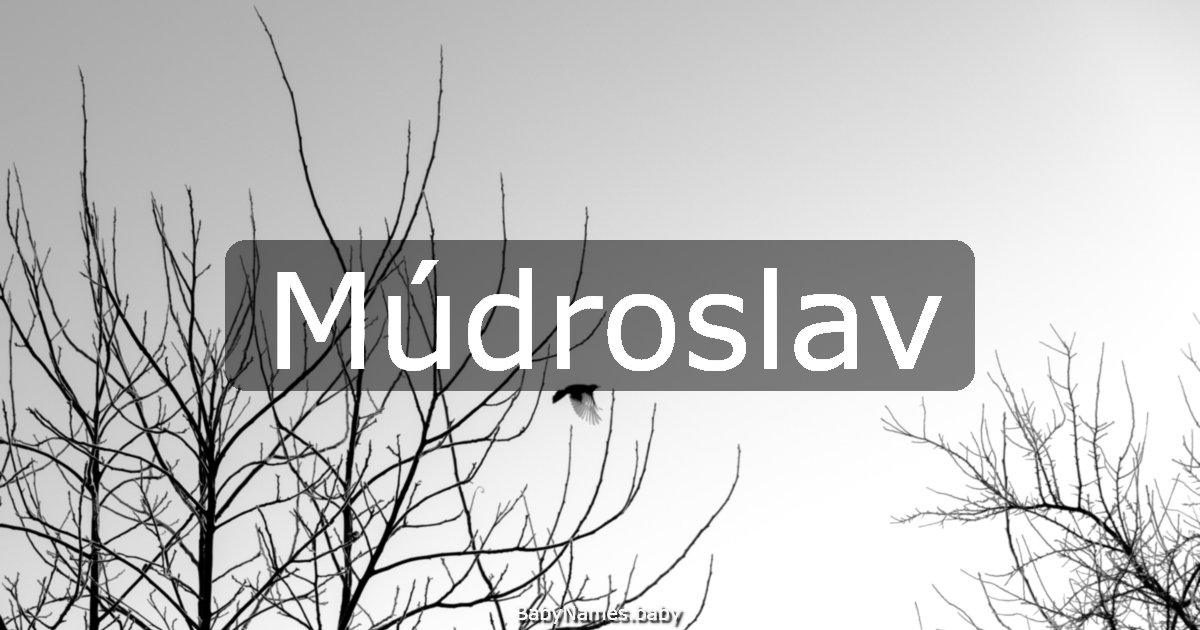 Múdroslav