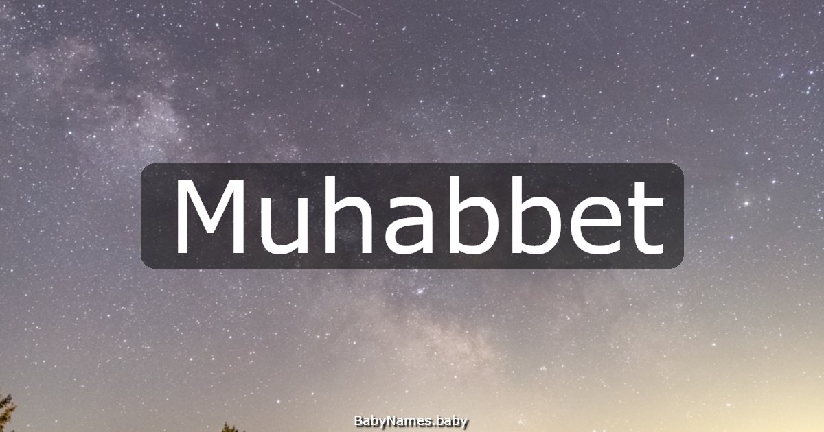 Muhabbet