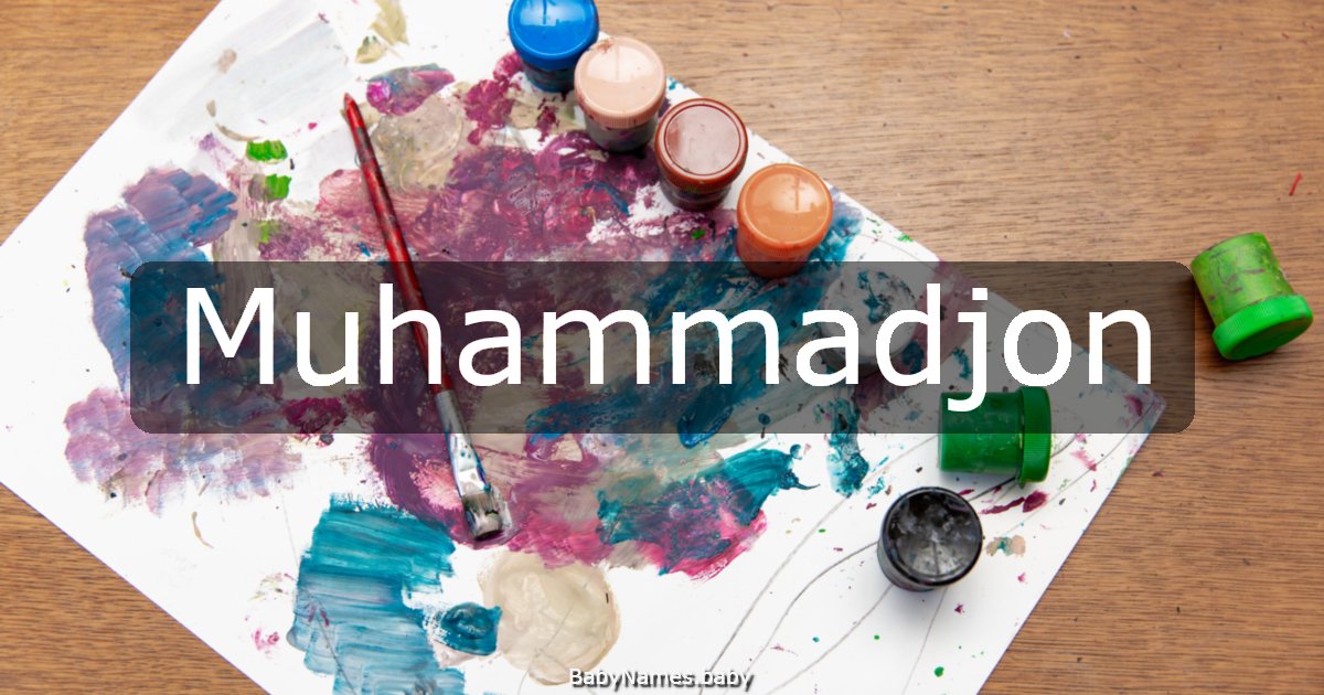 Muhammadjon