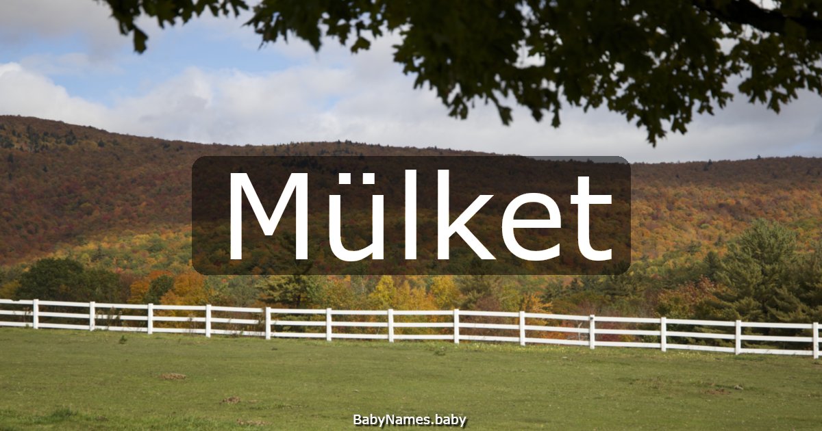 Mülket
