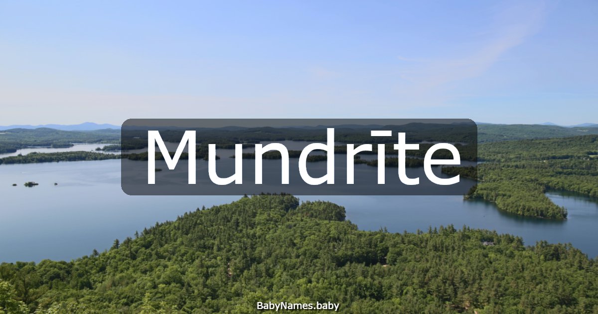 Mundrīte