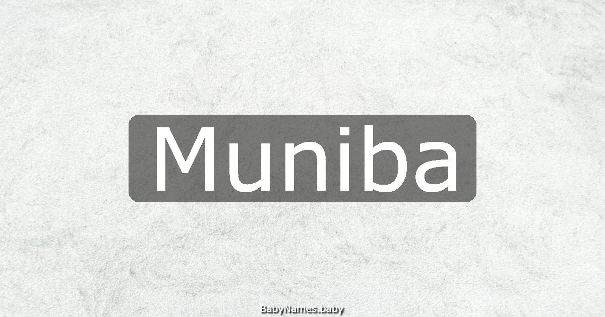 Muniba