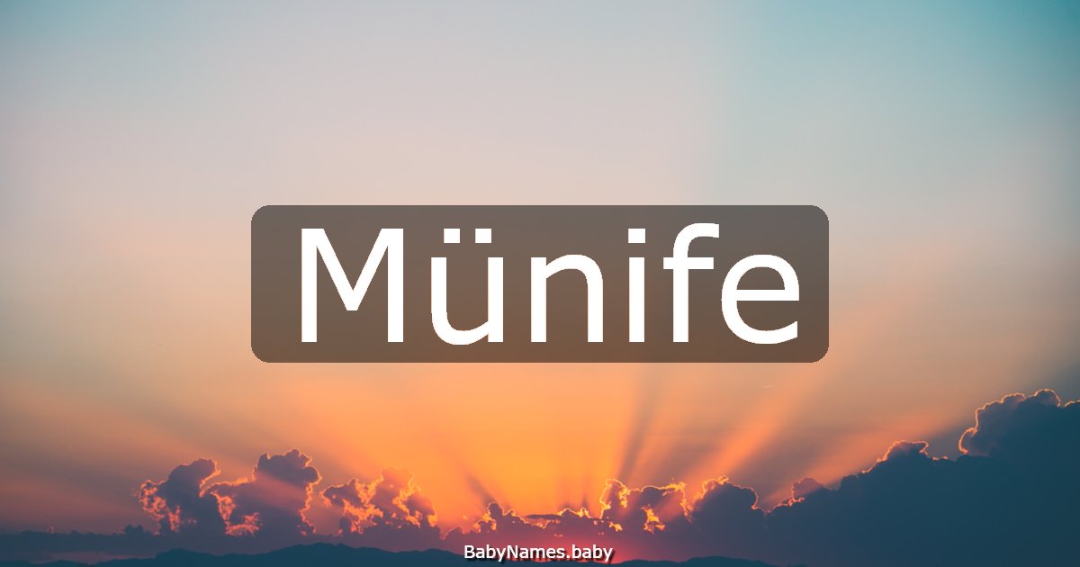Münife