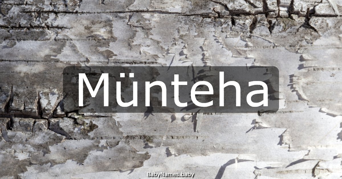 Münteha