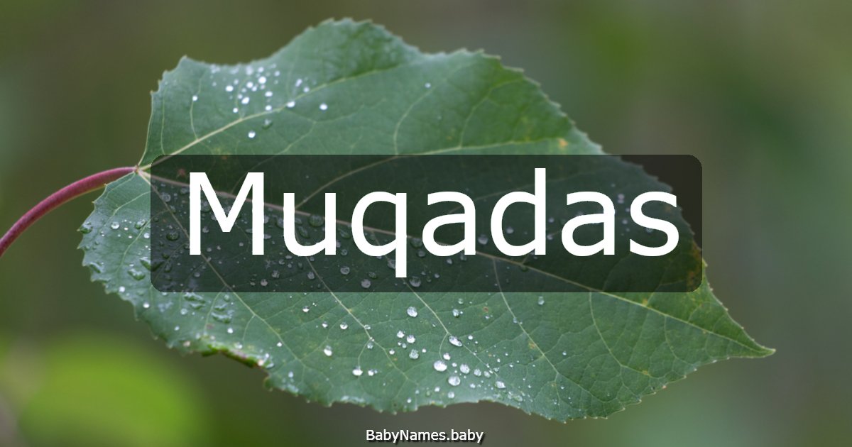 Muqadas