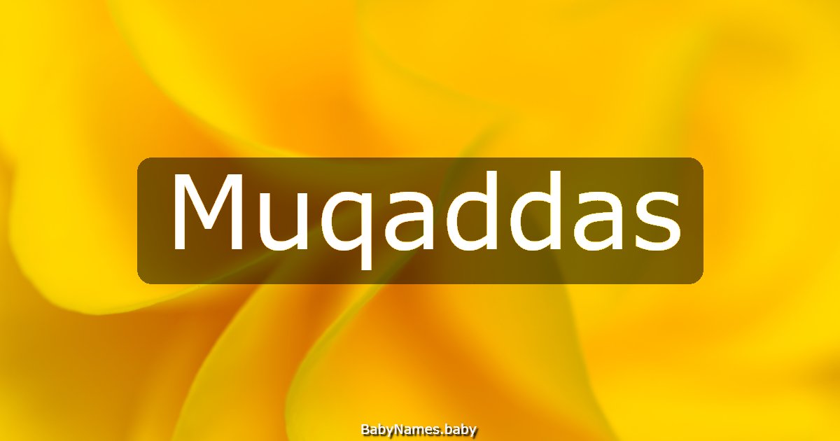 Muqaddas
