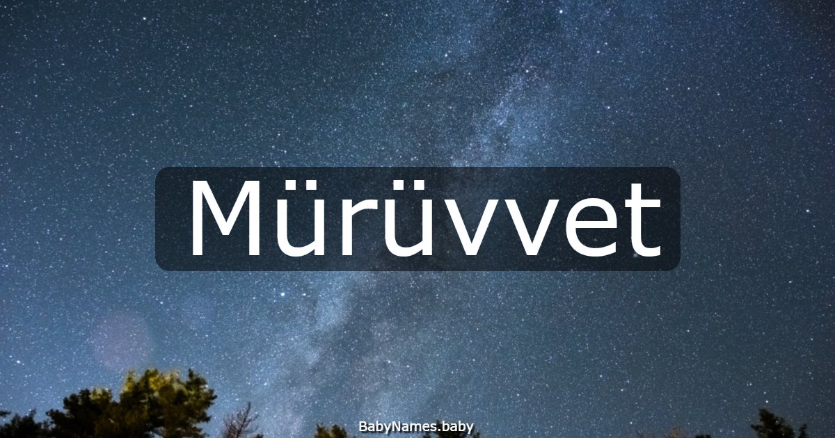 Mürüvvet