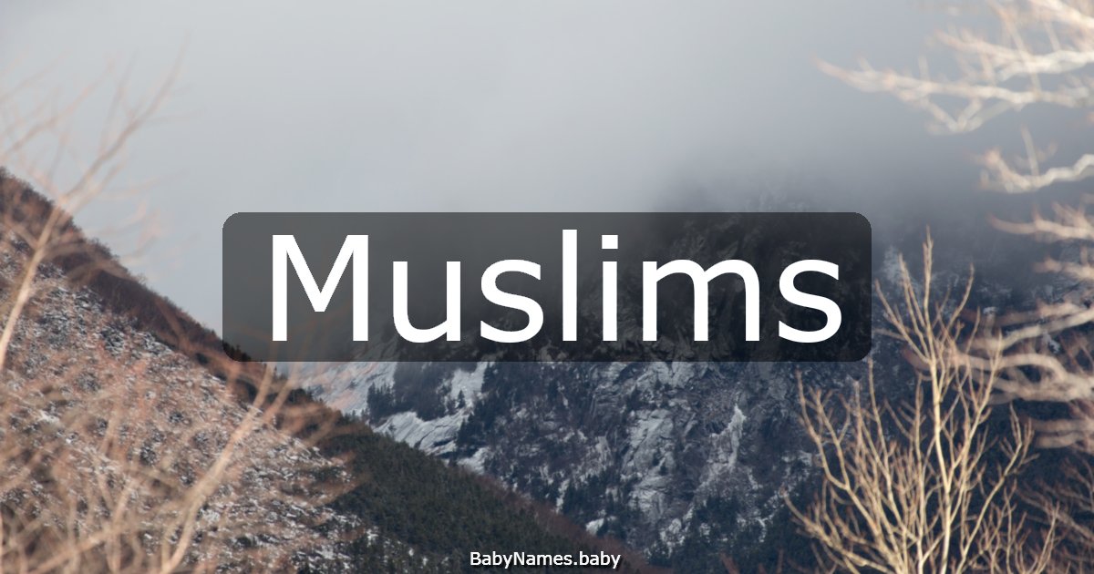 Muslims
