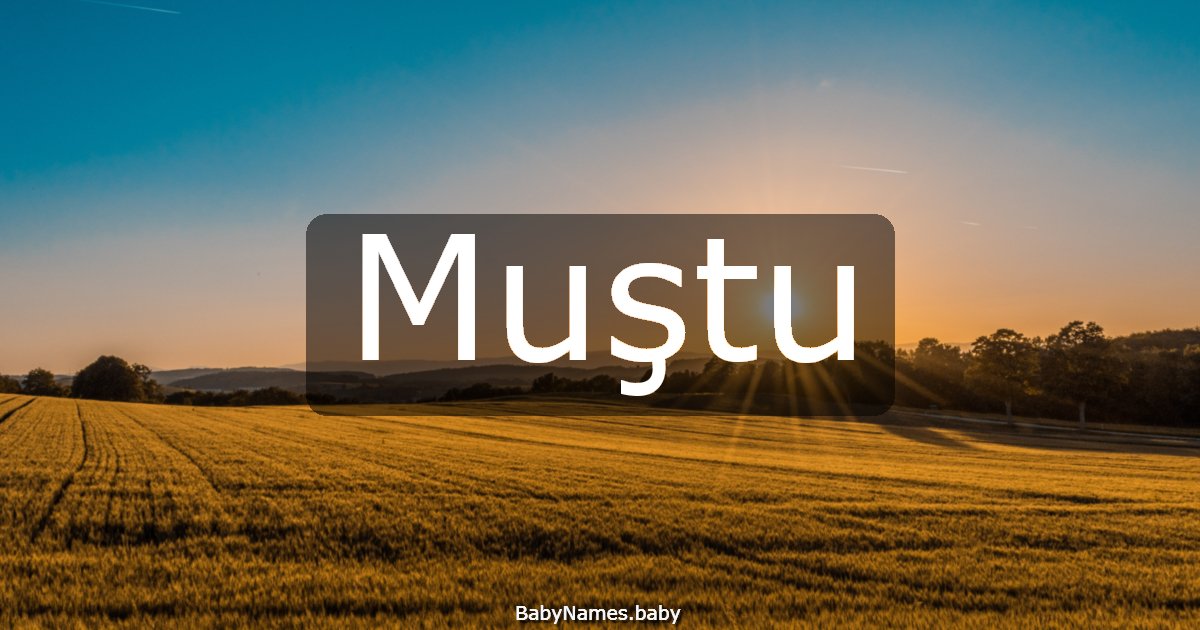 Muştu