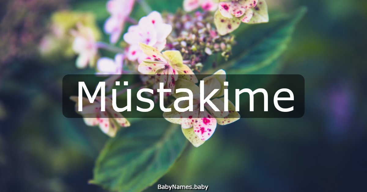 Müstakime