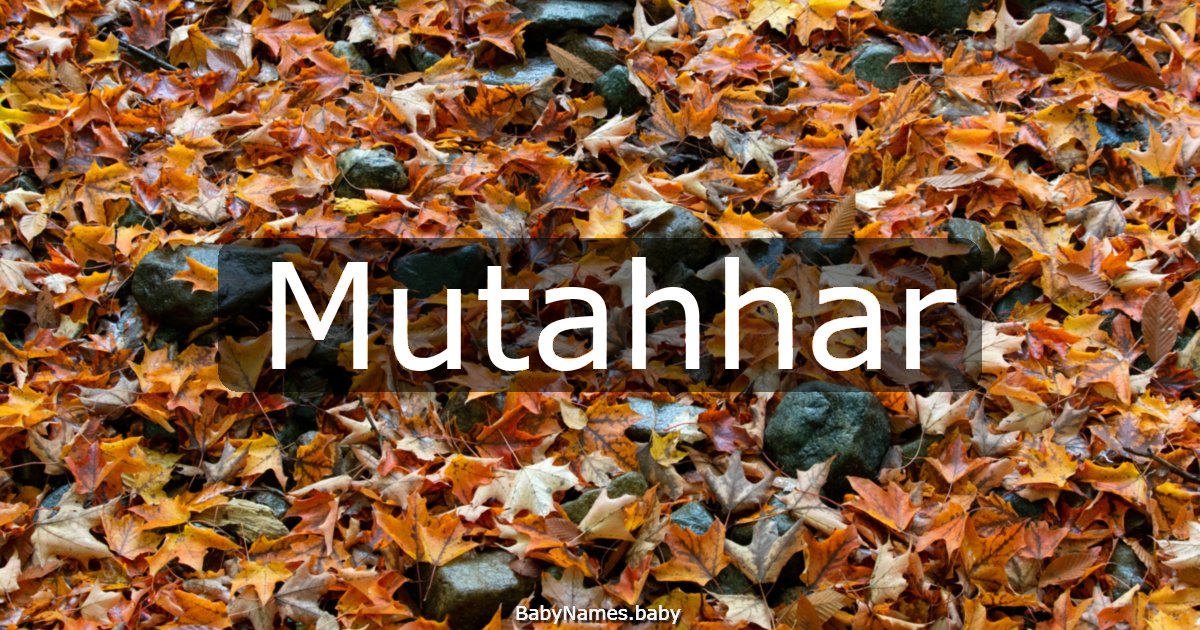 Mutahhar