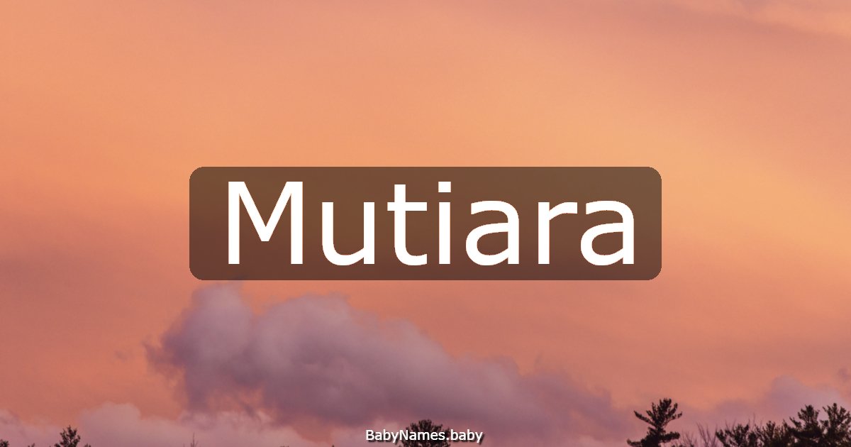 Mutiara
