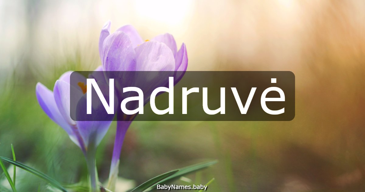 Nadruvė