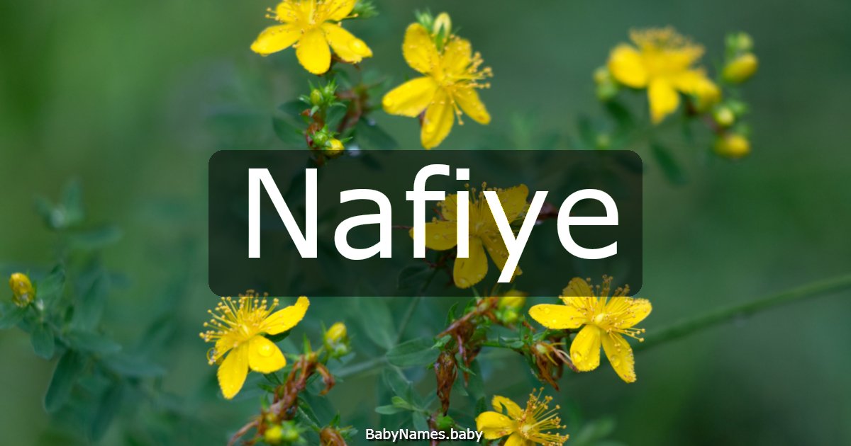 Nafiye