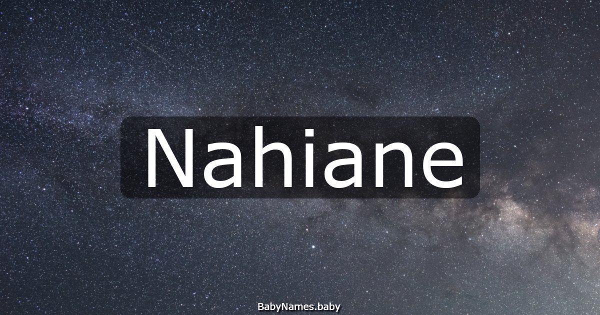Nahiane