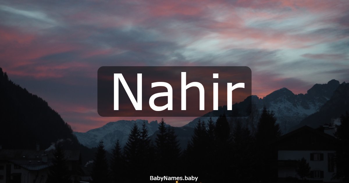 Nahir