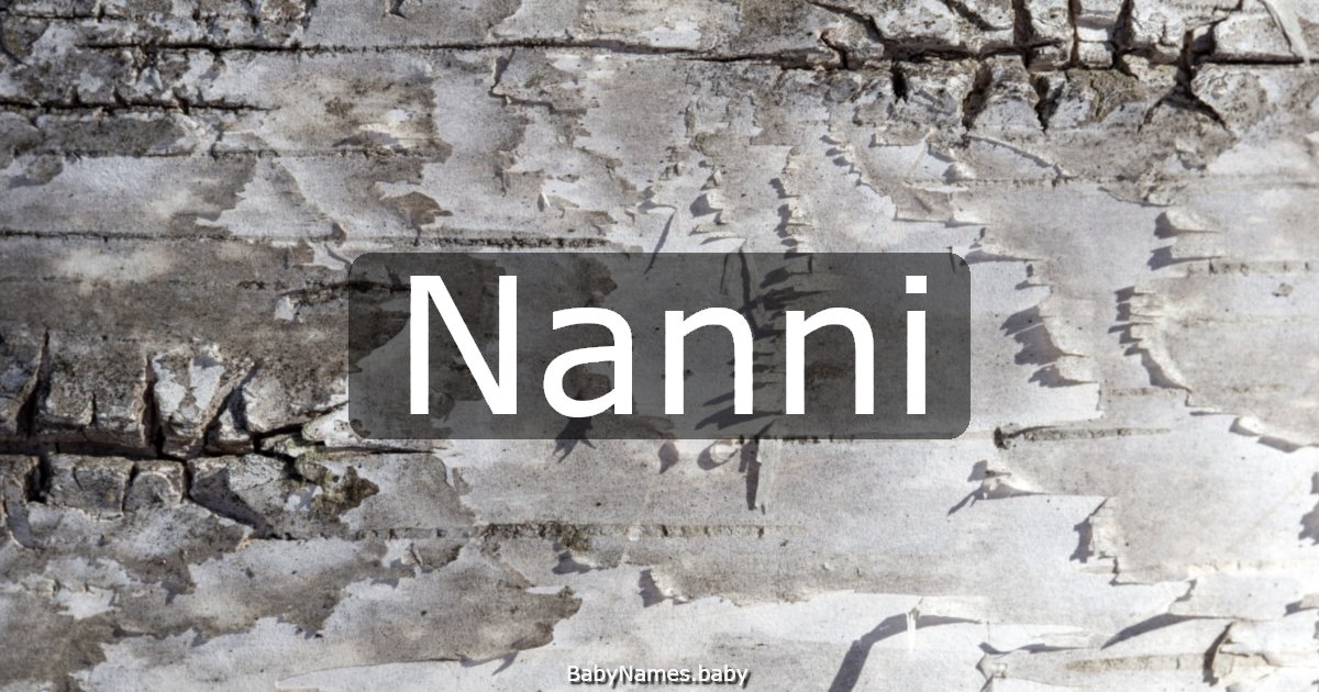 Nanni
