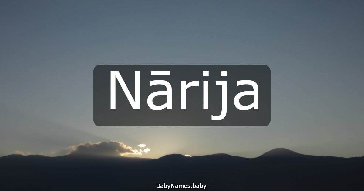 Nārija